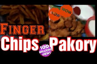 Finger chips ( fries) & street pakora recipe