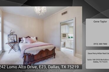 4242 Lomo Alto Drive, E23, Dallas, TX 75219
