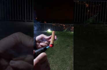 Lighting up a 2008 Partagas Lusitania