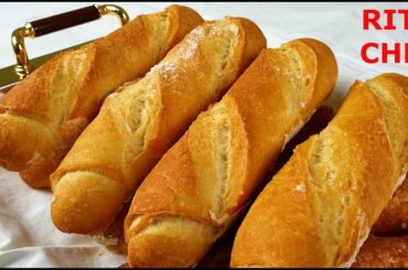 MINI BAGUETTES FATTE IN CASA di RITA CHEF/FRENCH MINI BAGUETTES RECIPE/RECETTE DE MINI BAGUETTES.