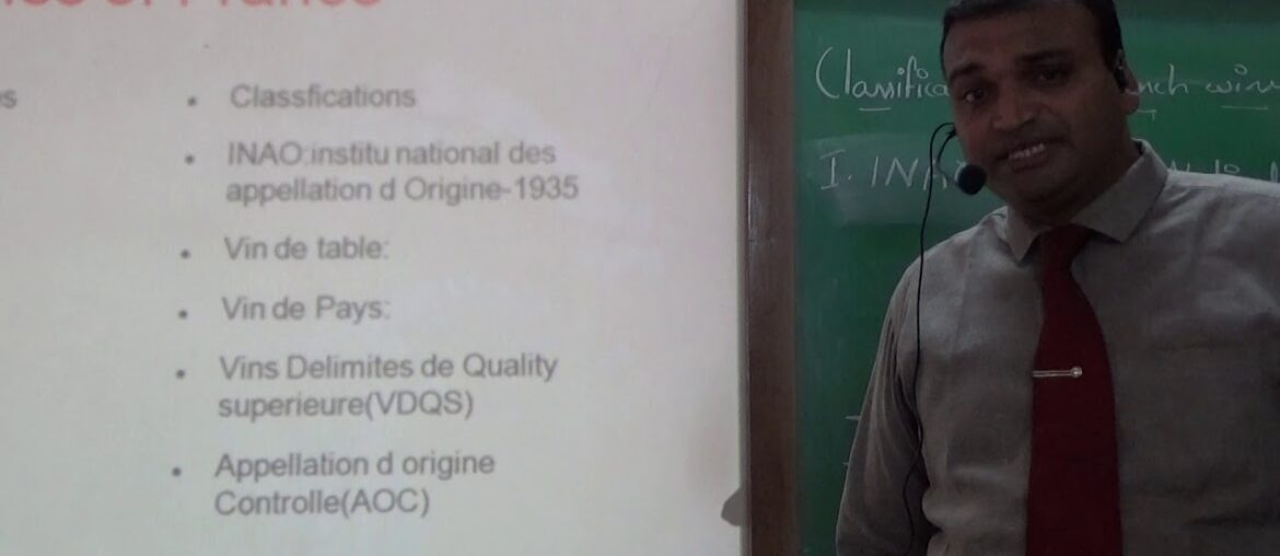 4th Semester Unit -3 French Wines of Food & Beverage Operations - Part -1