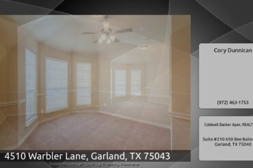 4510 Warbler Lane, Garland, TX 75043