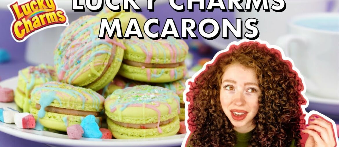 Lucky Charms Treats Macarons with Marshmallow Fluff Lucky Charms Treats Macarons with Marshmallow Fluff