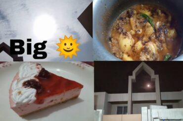 Big Sun 🌞 My routine Vlog |French fries with evening tea| Aloo Qeema/Aloo keema recipe Cake Sb4Sub?