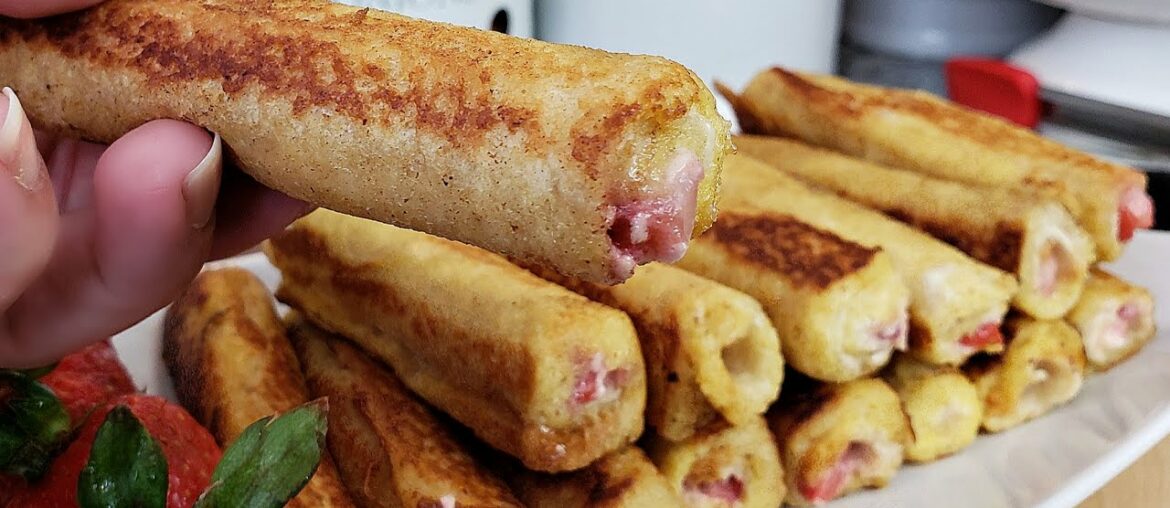 French Toast Roll Ups | French Toast Breakfast Ideas | Breakfast Ideas For Kids