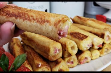 French Toast Roll Ups | French Toast Breakfast Ideas | Breakfast Ideas For Kids