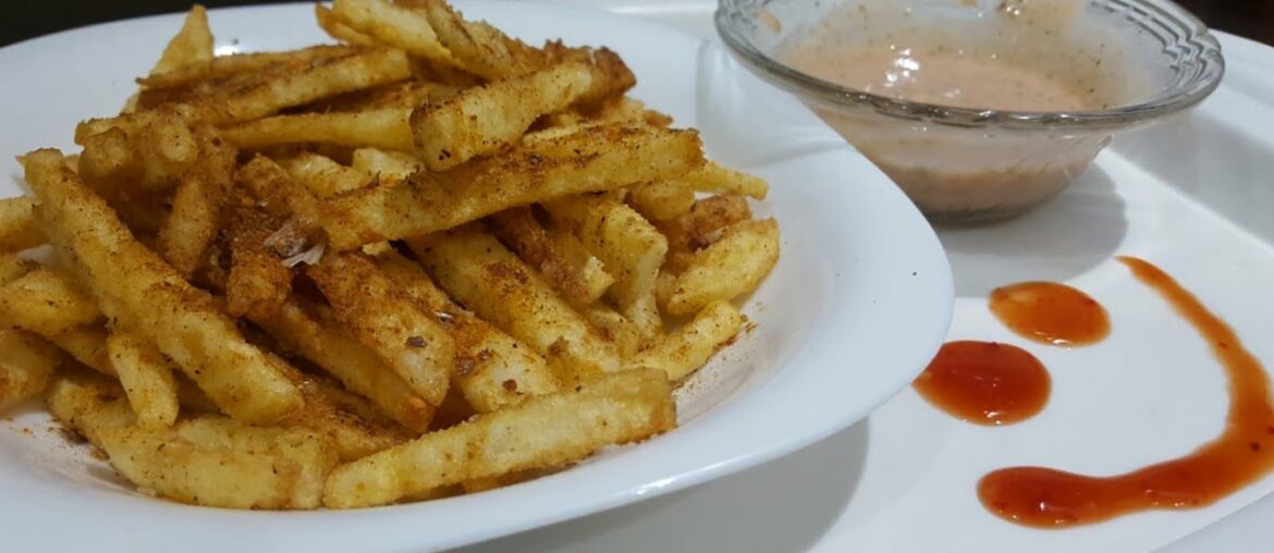 Crispy french fries with mayonnaise sauce recipe | how to make french fries by bakhtawar's kitchen