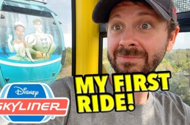 My First Disney Skyliner Ride! Featuring France Pavilion Construction + Super Awkwardness!
