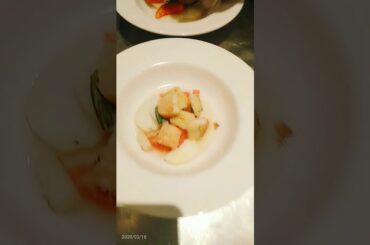 Grilled Seabas with  pumpkin coulis french seafood soup(2)