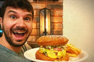Beignet Cheeseburger?! Beignet Burger Review at Disney's Port Orleans French Quarter