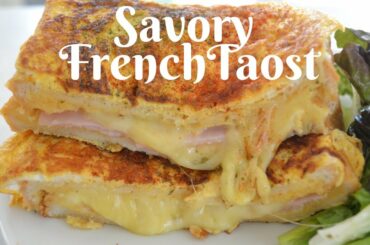 Quick and Easy Recipe ★Ooey Gooey ham and cheese French Toast★Enjoy cooking at home!