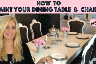 How to Paint Your Dining Table & Chairs with Behr Alkyd Paint 💖