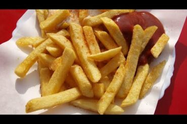 Crispy Baked French Fries Recipe | Oven Baked Garlic Potatoes