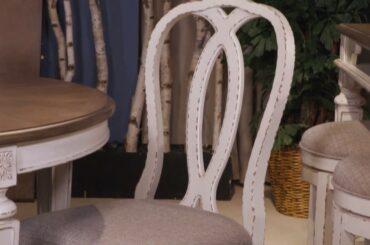 Realyn White Dining Upholstered Sidechair Set of 2 from Signature Design by Ashley