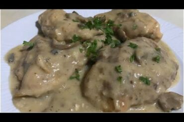 Creamy Mushroom Chicken Breast || Easy Recipe || French recipe