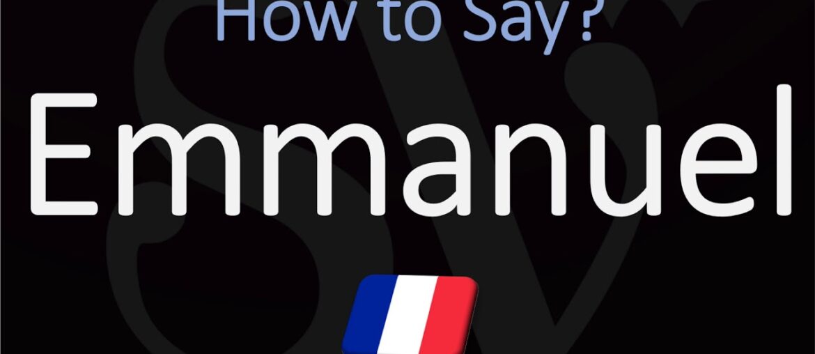 How to Pronounce Emmanuel? French First Name Pronunciation (Native Speaker) How to Pronounce Emmanuel? French First Name Pronunciation (Native Speaker)