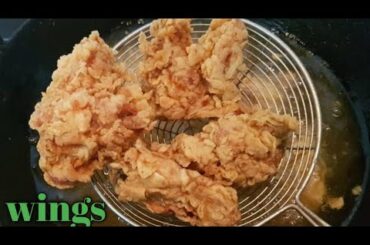kFC style wings and french fries recipe / how to make wings and french fries