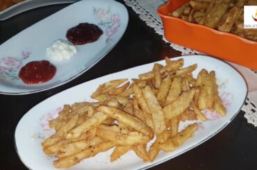 French fries masala/Frites épicés/مصالحہ فرنچ فرائز/Subtitles EN-FR/Recipe Urdu-Hindi/NailasCuisine