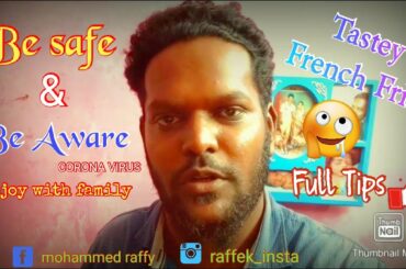 How to prepare french fries at home full recipe tips||corona awareness||அம்மாவின் சமையல்...