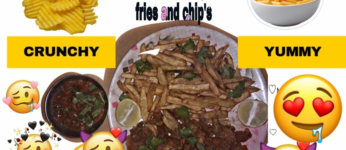 [HOMEMADE RECIPE]HOW TO MAKE CHIP'S AND CRISPY FRENCH FRIES AT HOME
