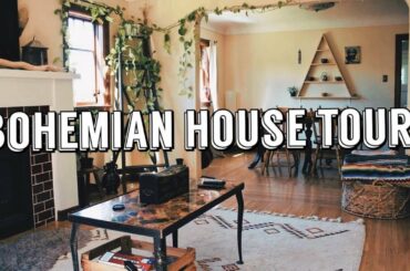 BOHEMIAN HOME TOUR / Thrifted Living Room & Dining Room