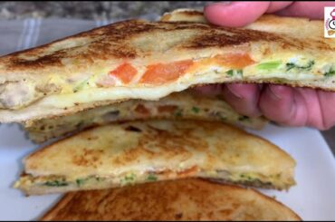 Delicious Domino's Style French Chicken Egg Cheese Sandwich Recipes Kids meal idea. Food lover