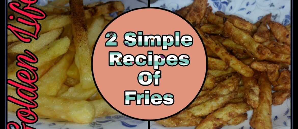 Crispy Crunchy Perfect French Fries Recipe | Homemade French Fries Two Simple Recipes | #Frenchfries