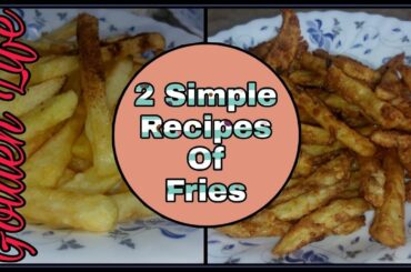 Crispy Crunchy Perfect French Fries Recipe | Homemade French Fries Two Simple Recipes | #Frenchfries