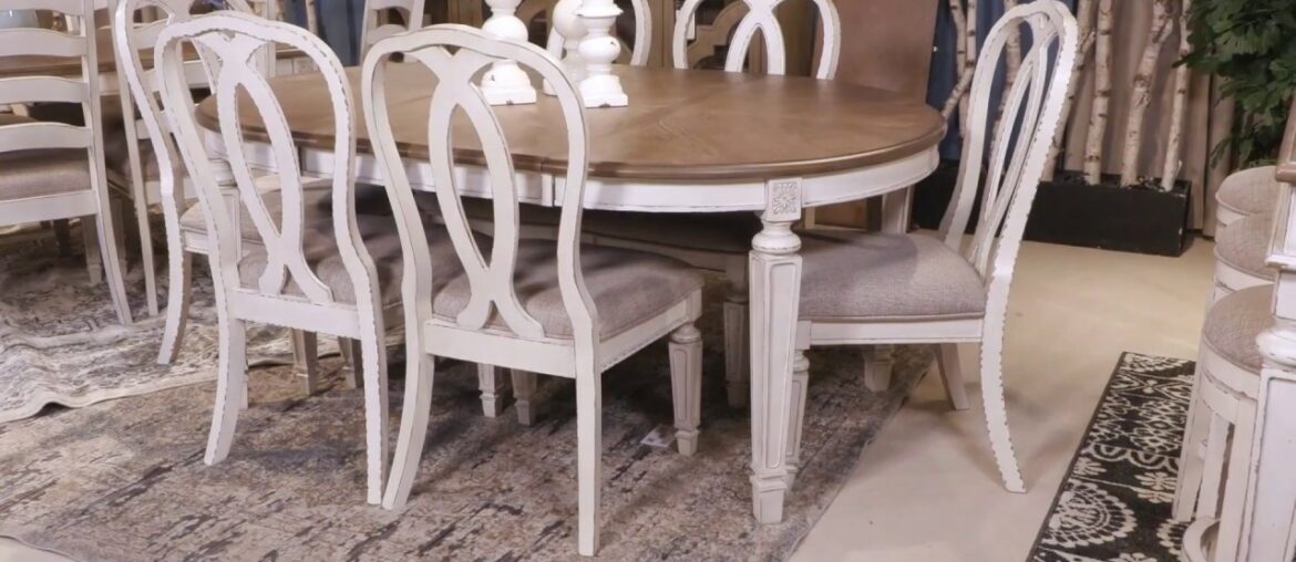 Realyn White Oval Extendable Dining Table from Signature Design by Ashley Realyn White Oval Extendable Dining Table from Signature Design by Ashley