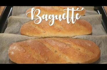 No Knead French Baguette Recipe | Easy Way to Make French Baguette at Home