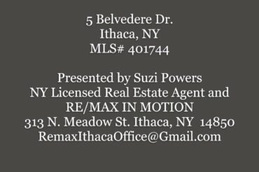 5 Belvedere Dr. Ithaca, NY