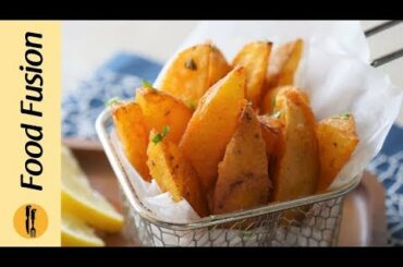 Potato wedges baked and fried recipe by food fusion