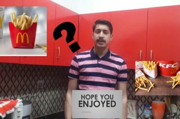 Mc Donalds & KFC Style French Fries At Home Recipe  by Akmal Cooking