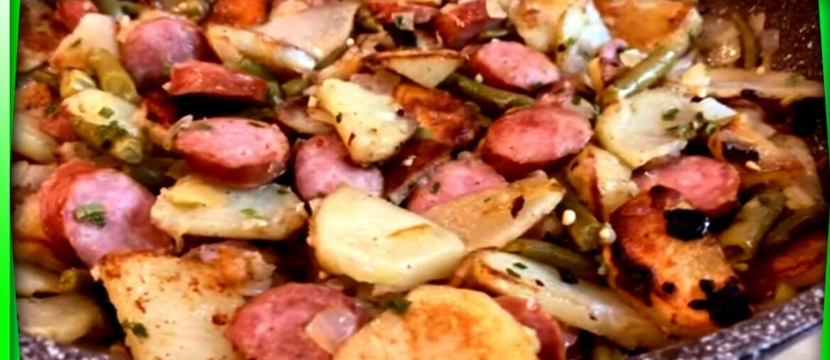 BEST Southern Home Fried Potatoes and Sausage Recipe