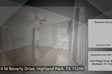 4624 W Beverly Drive, Highland Park, TX 75209