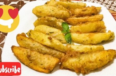Potato Wedges Recipe | Crispy and Instant Potato Wedges | Easy Snacks Recipe | French Fries Recipe