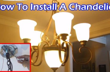 Install 6 Light Chandelier in Dining Room