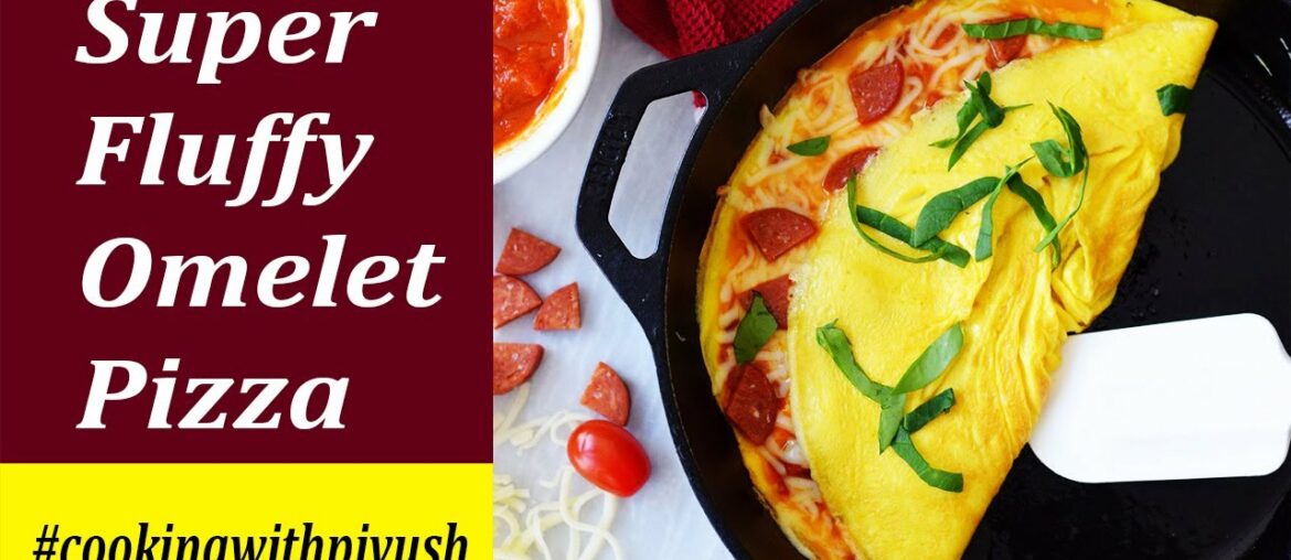 Super Fluffy Omelette Pizza Recipe | cooking with piyush | French omelette Pizza Super Fluffy Omelette Pizza Recipe | cooking with piyush | French omelette Pizza