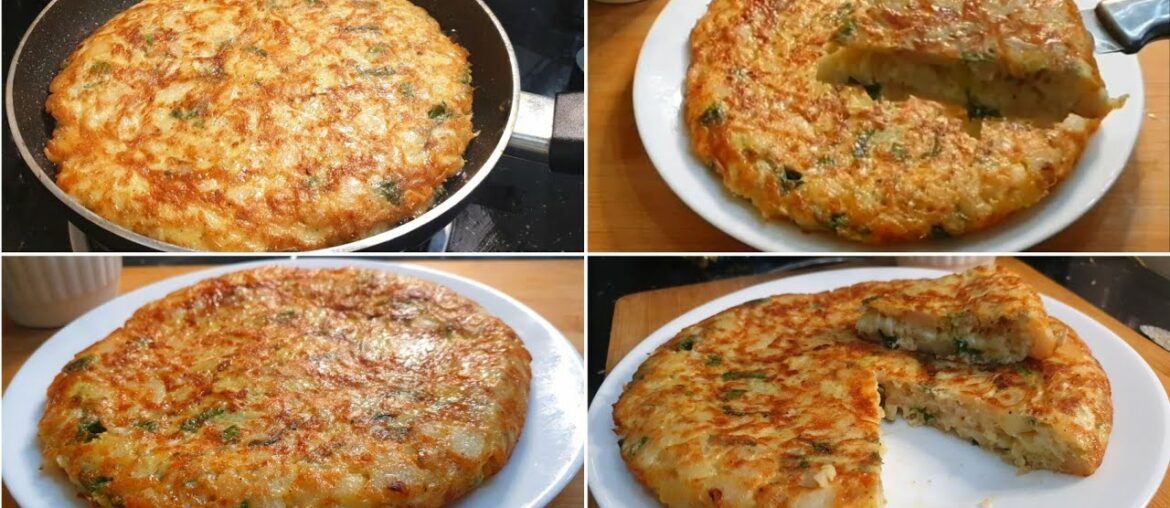 Spanish Omelette Recipe ♥️ | Easiest Breakfast Recipe| Tortilla De Patata Spanish Omelette Recipe ♥️ | Easiest Breakfast Recipe| Tortilla De Patata