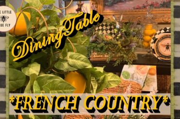 French Country Spring and Easter Decorating | Dining Room Decorating Ideas