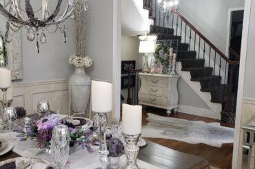 NEW! 2020 DECORATE WITH ME/ DIY CENTERPIECE/SPRING TABLESCAPE + DINING ROOM TOUR