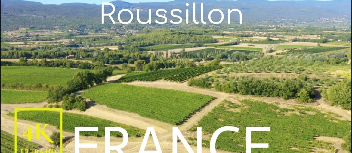 Roussillon FRANCE in 4K Ultra HD | Discover Vineyards Fields, Hilltop Village Famous Ochre Deposits Roussillon FRANCE in 4K Ultra HD | Discover Vineyards Fields, Hilltop Village Famous Ochre Deposits