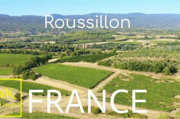 Roussillon FRANCE in 4K Ultra HD | Discover Vineyards Fields, Hilltop Village Famous Ochre Deposits