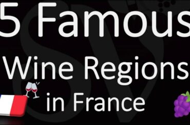 What are the Five Famous Wine Regions in France?