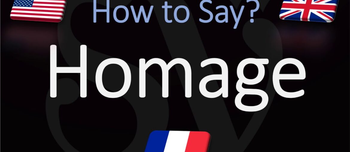 How to Pronounce Homage? (CORRECTLY) American English, British, French Pronunciation How to Pronounce Homage? (CORRECTLY) American English, British, French Pronunciation
