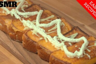 ASMR SPAM CHEESE FRENCH TOAST WITH HONEY l EASY RECIPES & EATING SOUNDS (EddyChoi ASMR)