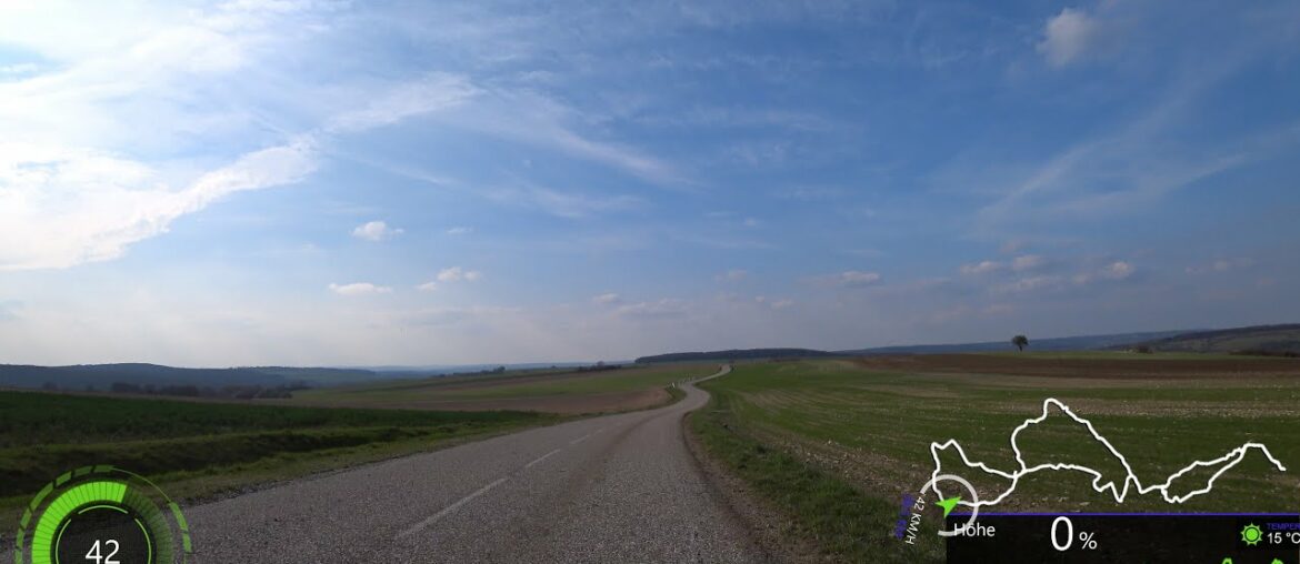 2 hour Indoor Cycling Workout Spring 2020 from Germany to France 4K