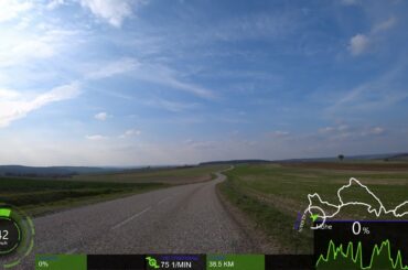 2 hour Indoor Cycling Workout Spring 2020 from Germany to France 4K