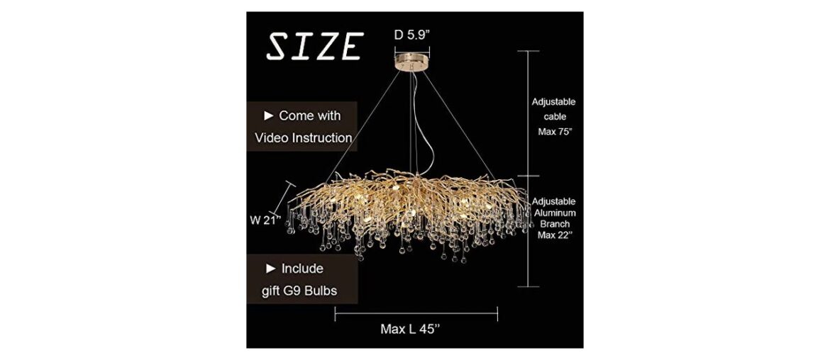 ✨ ANTILISHA Gold Rectangle Chandelier Crystal Modern Pendant Lighting for Dining Room Foyer Large C ✨ ANTILISHA Gold Rectangle Chandelier Crystal Modern Pendant Lighting for Dining Room Foyer Large C