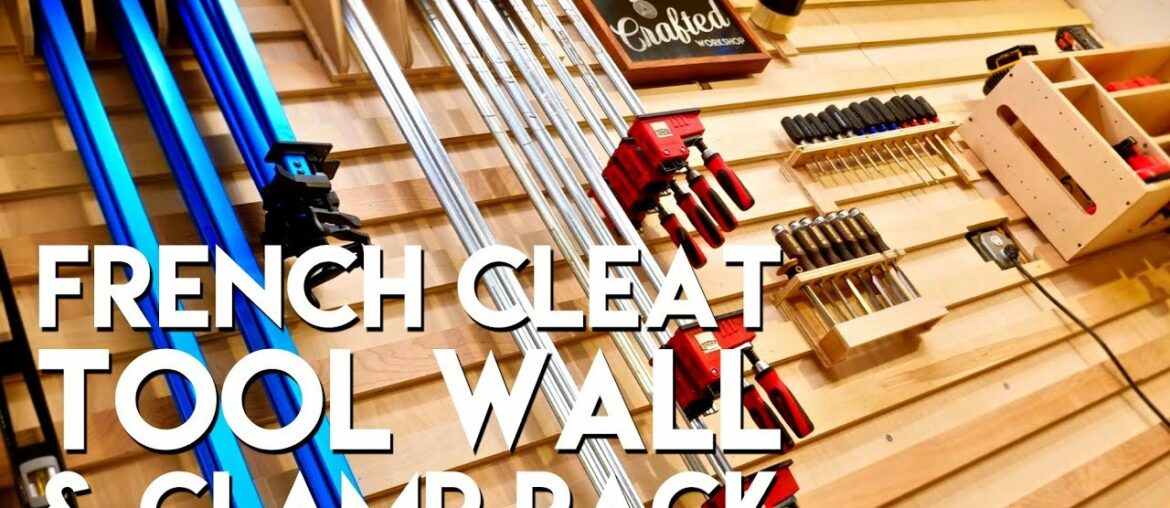 French Cleat Tool Storage Wall and Clamp Rack | How To Build – Woodworking French Cleat Tool Storage Wall and Clamp Rack | How To Build - Woodworking